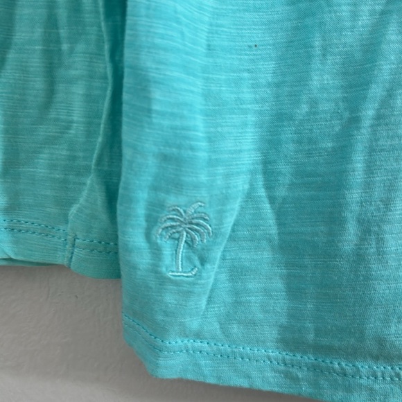 Lilly Pulitzer, 100% Pima Cotton Women's Aqua Long Sleeve Top size M - Picture 4 of 7